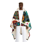 Sophia Memento - Sugar Skull Hooded Sherpa Blanket